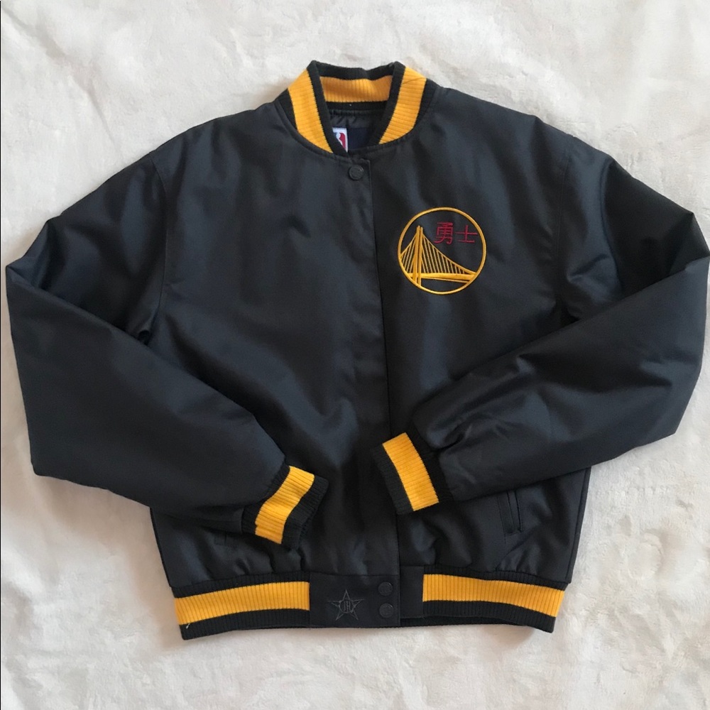 Golden state warrior bomber jacket